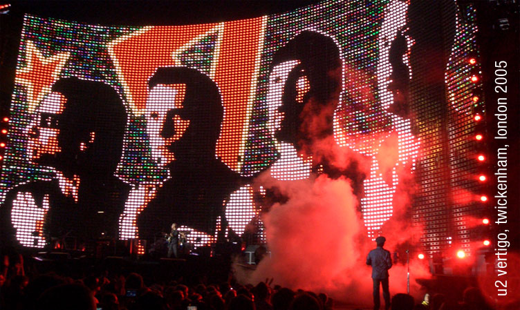 u2 vertigo, twickenham, london 2005